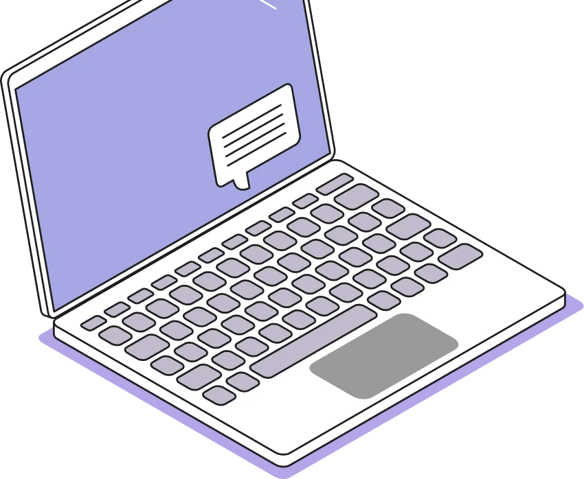 Isometric laptop illustration